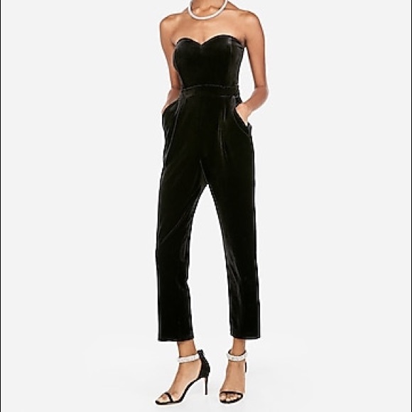 Express Pants - Express velvet jumpsuit